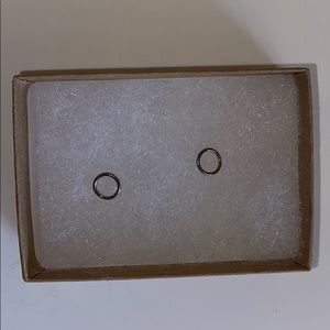 BRAND NEW NEVER WORN pure titanium hoop earrings